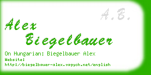 alex biegelbauer business card